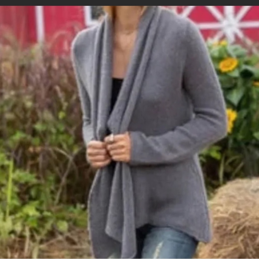 Wooden Ships grey cardigan NWOT